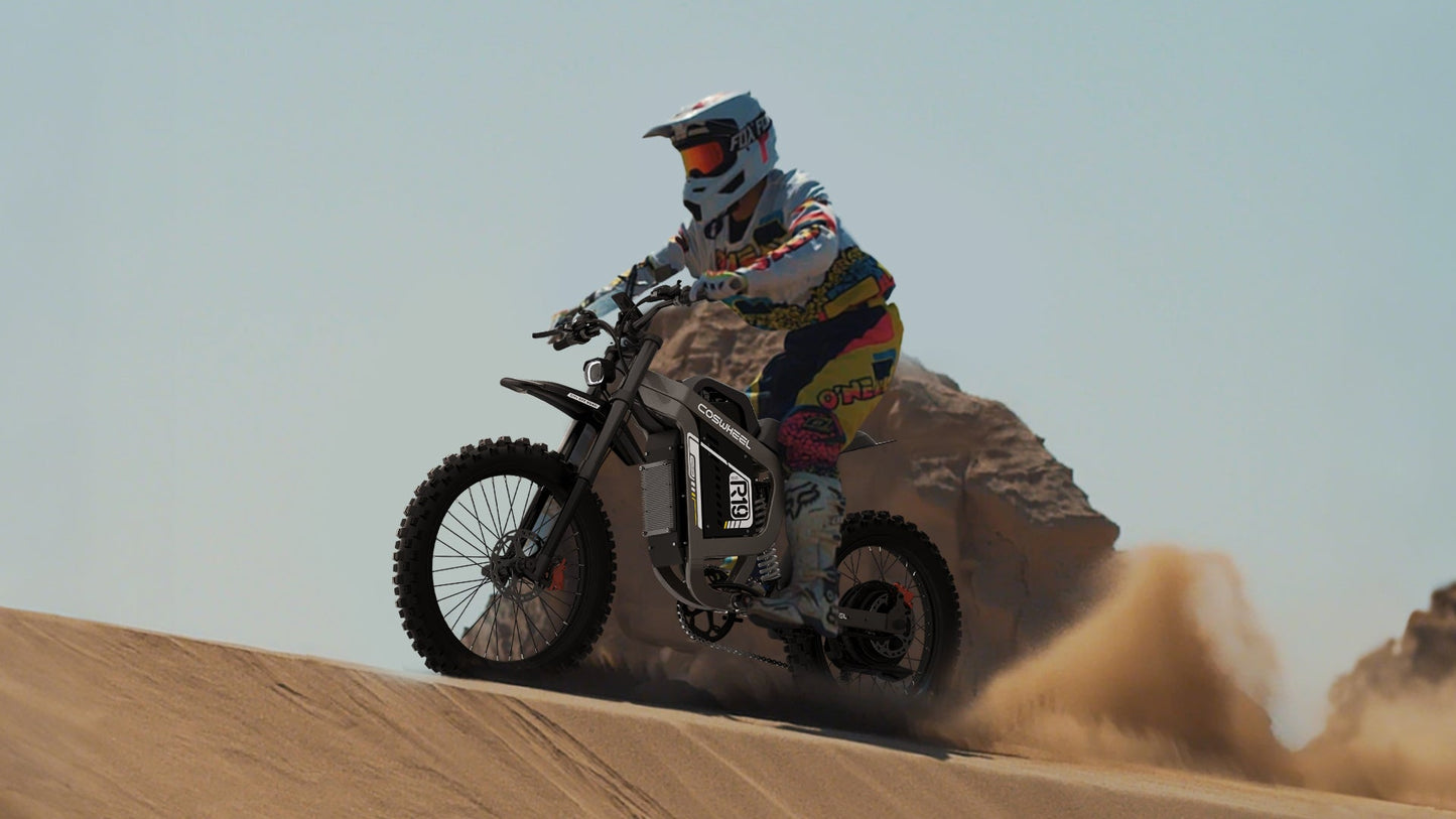 COSWHEEL R19 19" Electric Dirt Bike 3000W Motor 72V 40Ah Battery