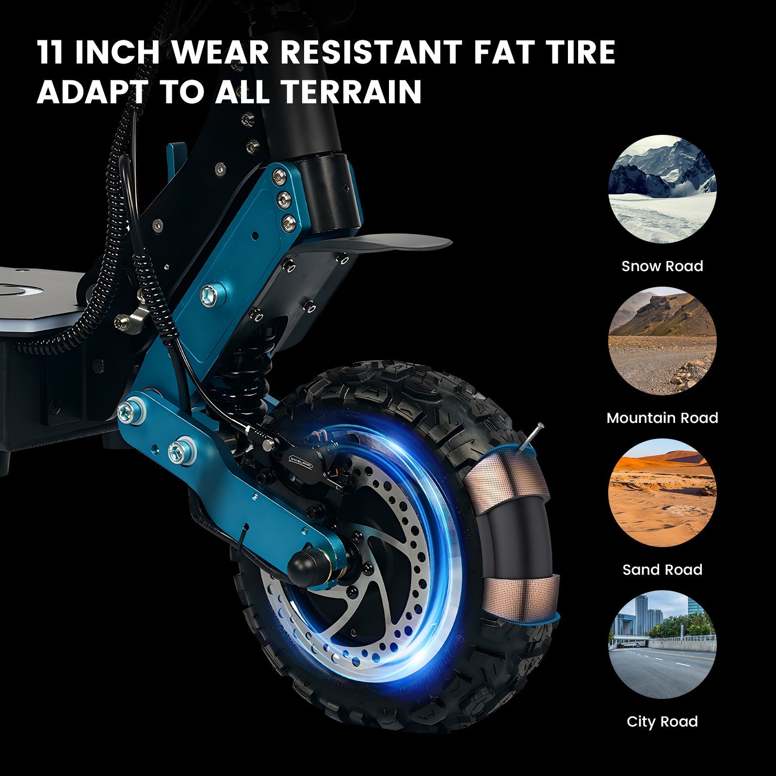 GleeRide H5 11" Off Road Electric Scooter