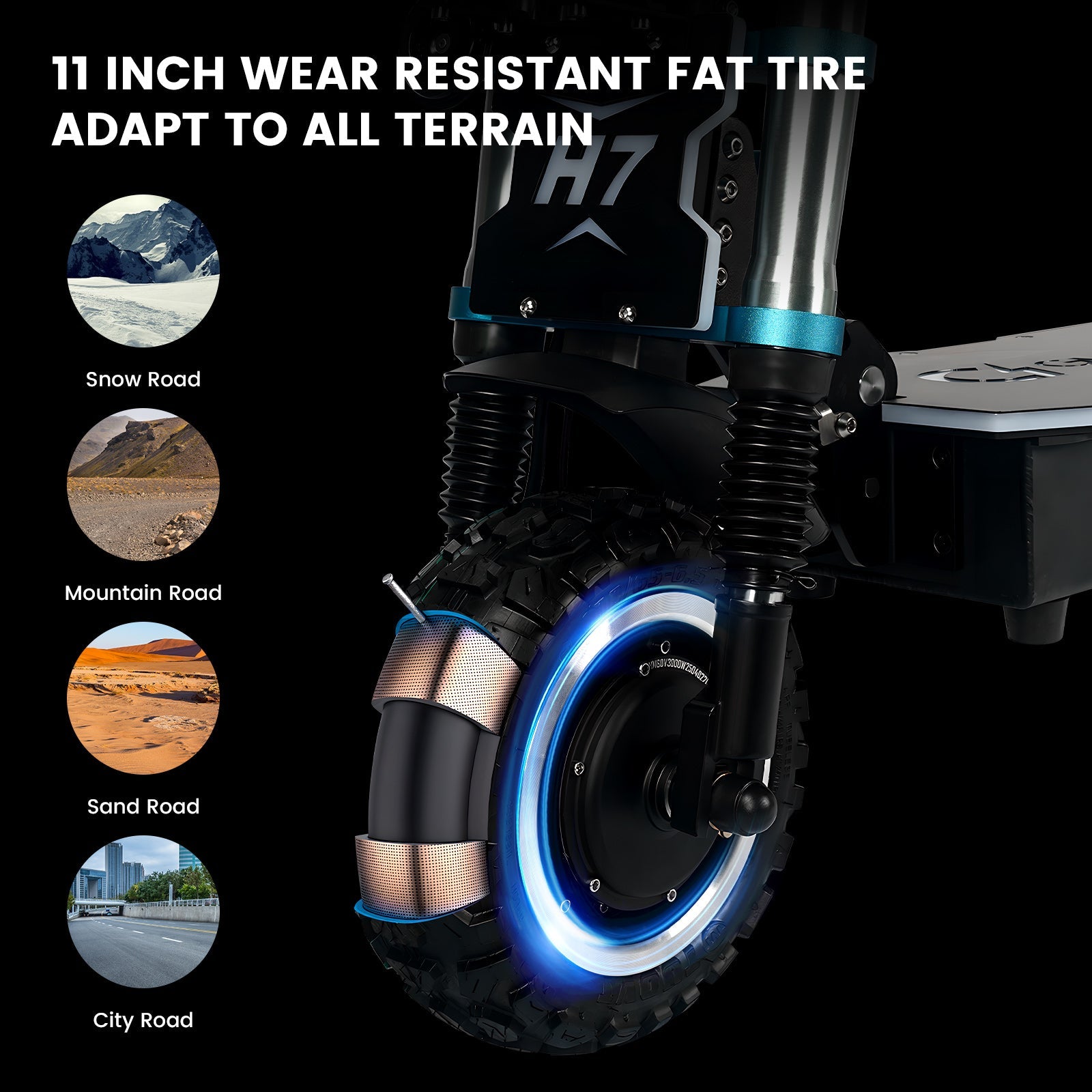 GleeRide H7 Off Road Electric Scooter