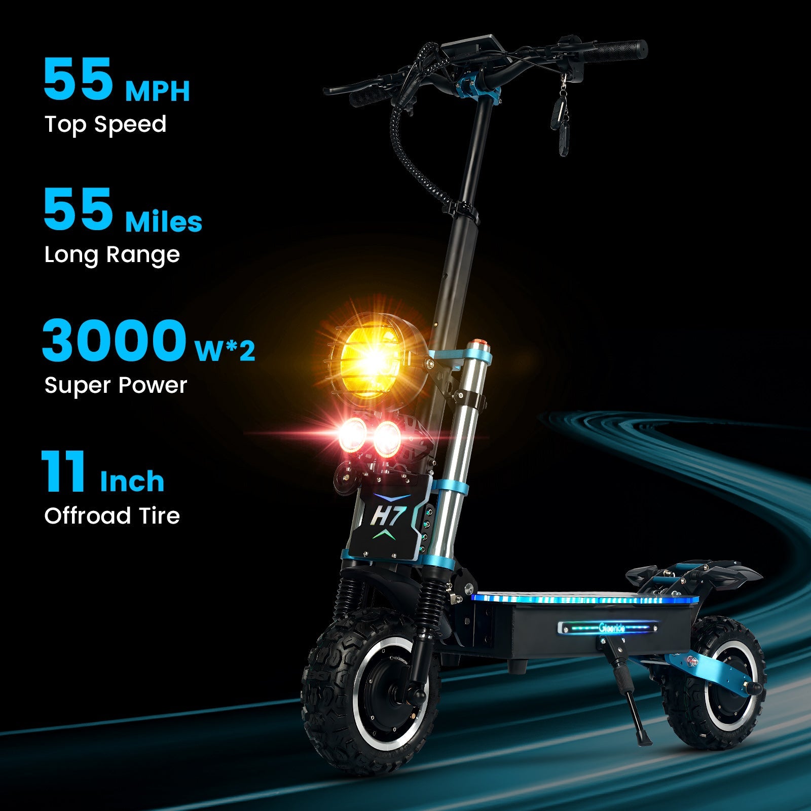 GleeRide H7 Off Road Electric Scooter