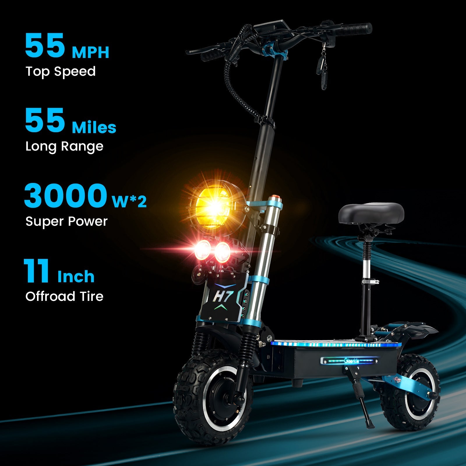 GleeRide H7 Off Road Electric Scooter