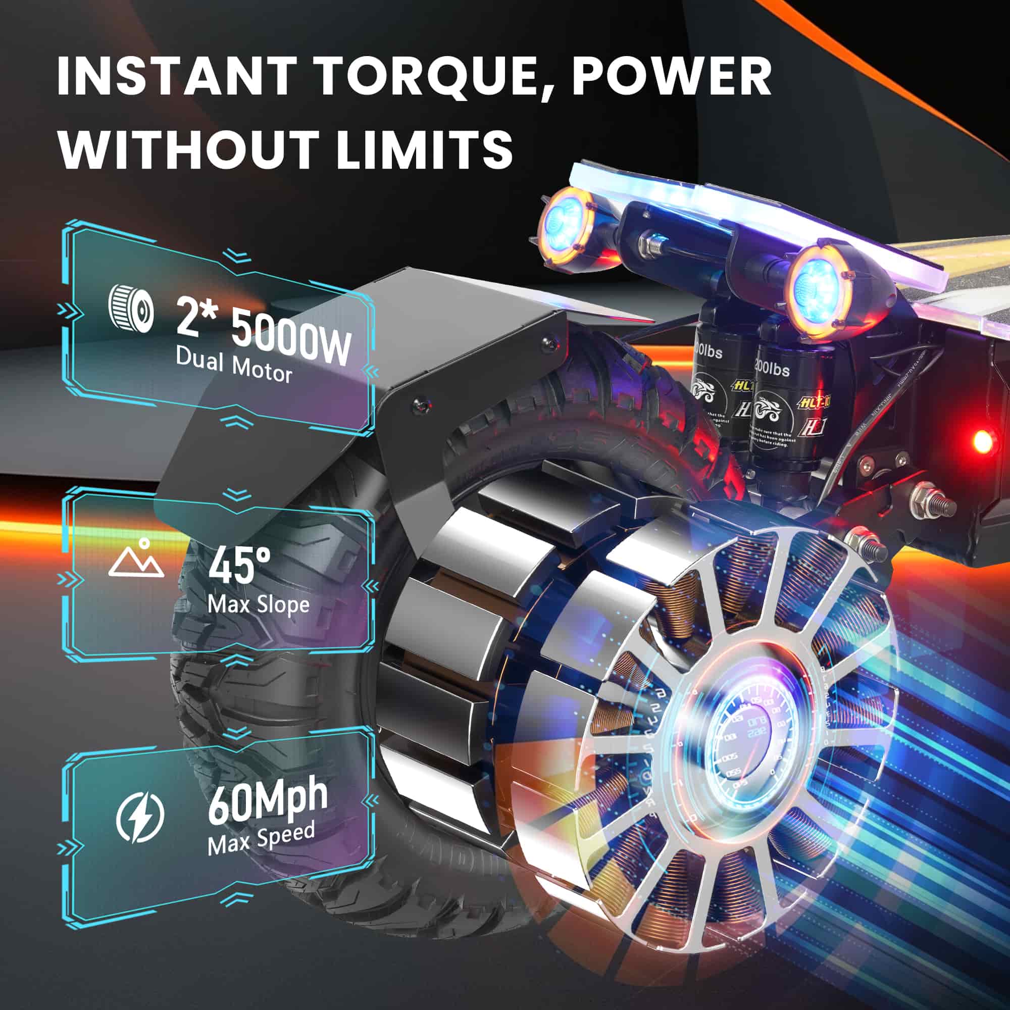 GleeRide A7 MAX Off Road Electric Scooter