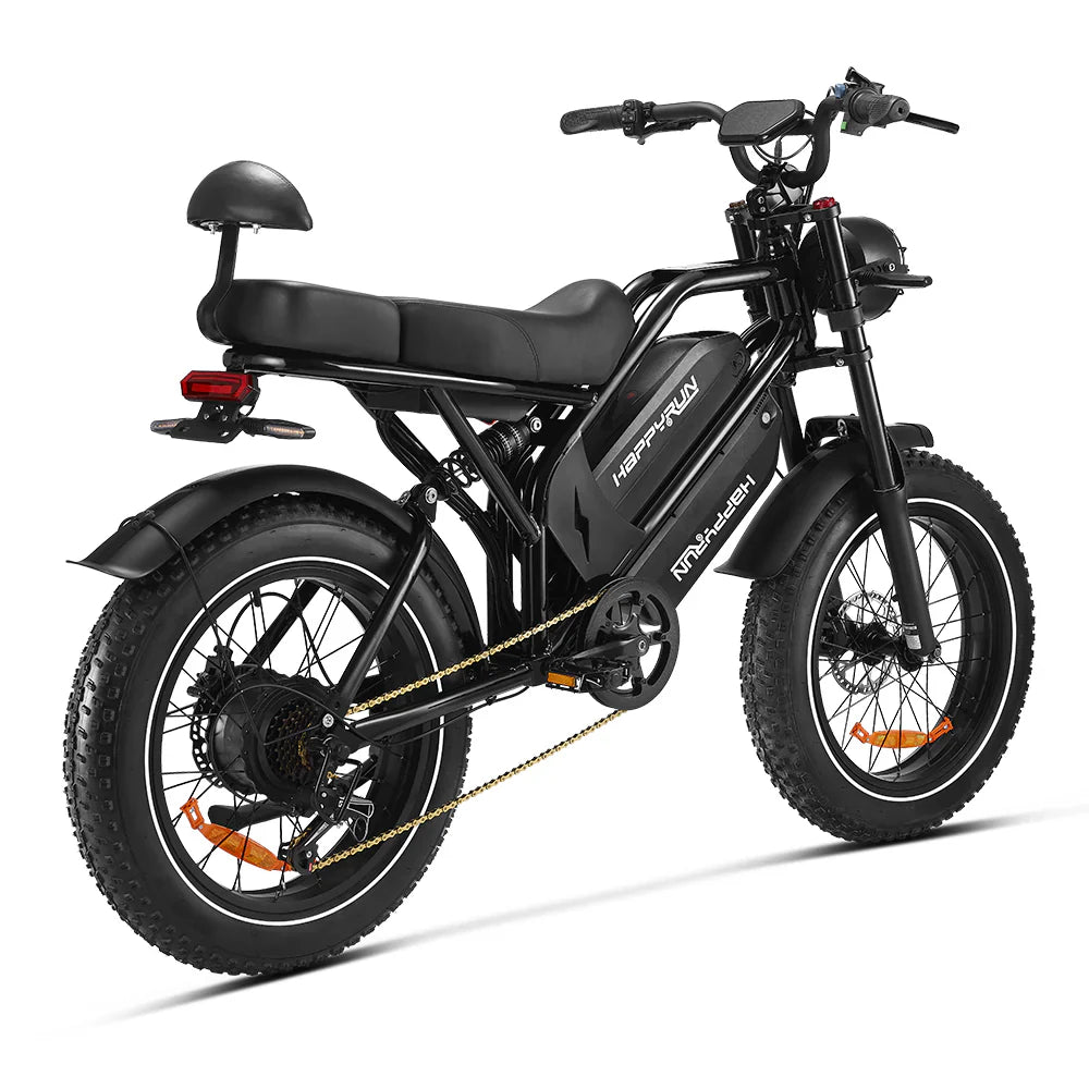 HAPPYRUN G70 20" Electric Cargo Bike 2000W Peak Motor 48V 38Ah Dual Batteries