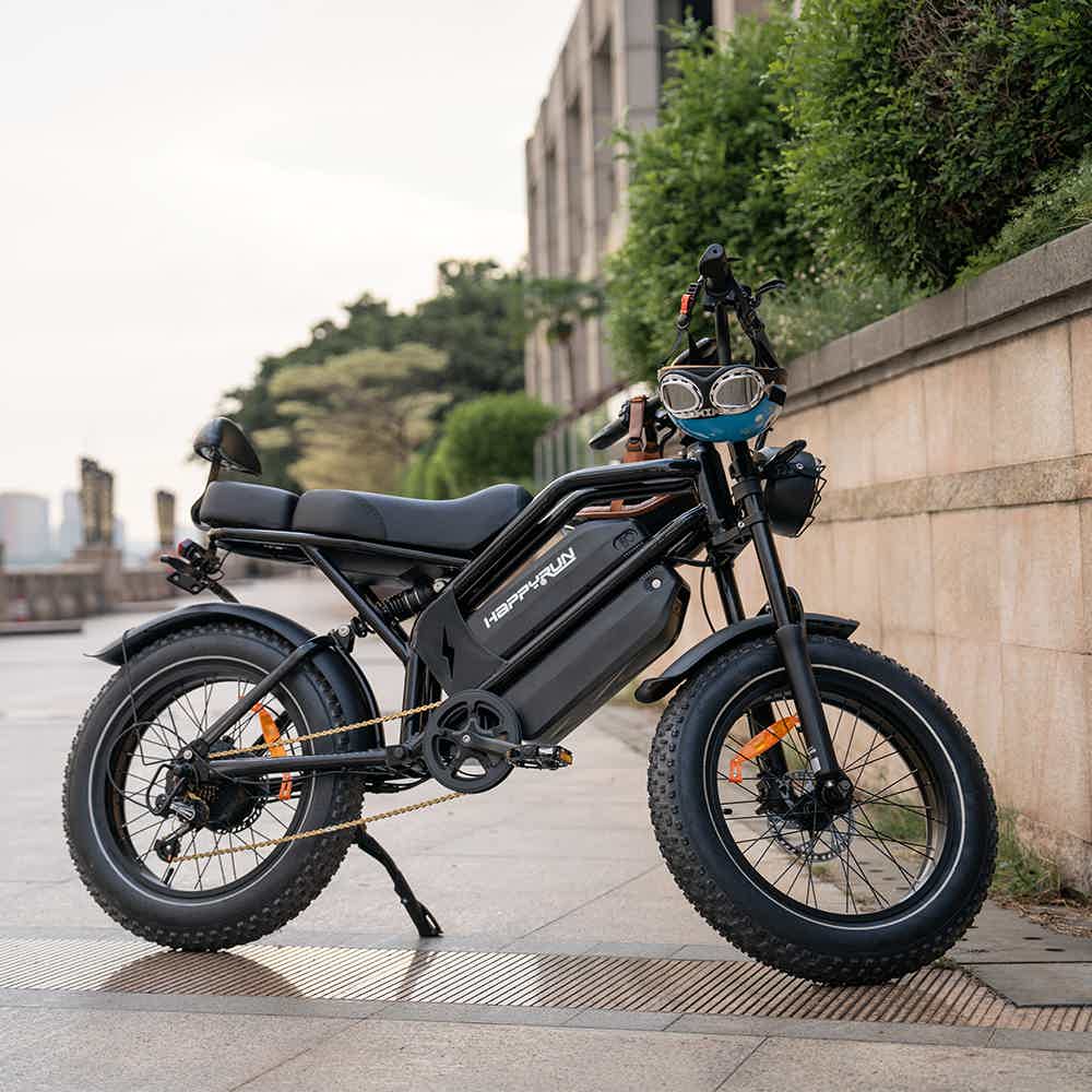 HAPPYRUN G70 20" Electric Cargo Bike 2000W Peak Motor 48V 38Ah Dual Batteries