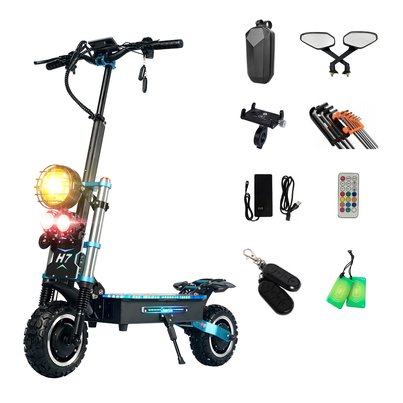 GleeRide H7 11” Off Road Electric Scooter