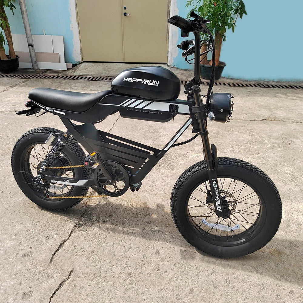 HAPPYRUN G100 Electric Motorcycle 2000W Peak Motor 38Ah Dual Batteries