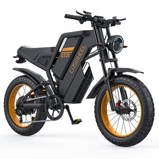 COSWHEEL GT20 20" Electric Motorcycle 1000W Motor 48V 25Ah Battery