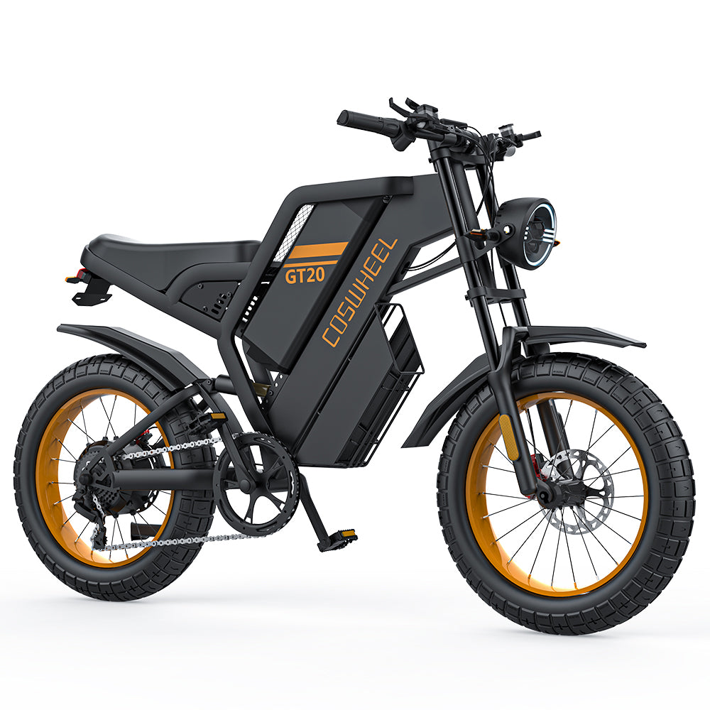 COSWHEEL GT20 20" Electric Motorcycle 1000W Motor 48V 25Ah Battery