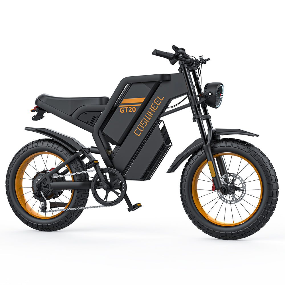 COSWHEEL GT20 20" Electric Motorcycle 1000W Motor 48V 25Ah Battery