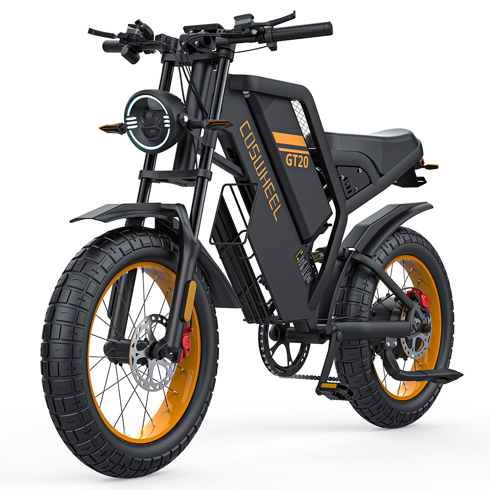 COSWHEEL GT20 20" Electric Motorcycle 1000W Motor 48V 25Ah Battery