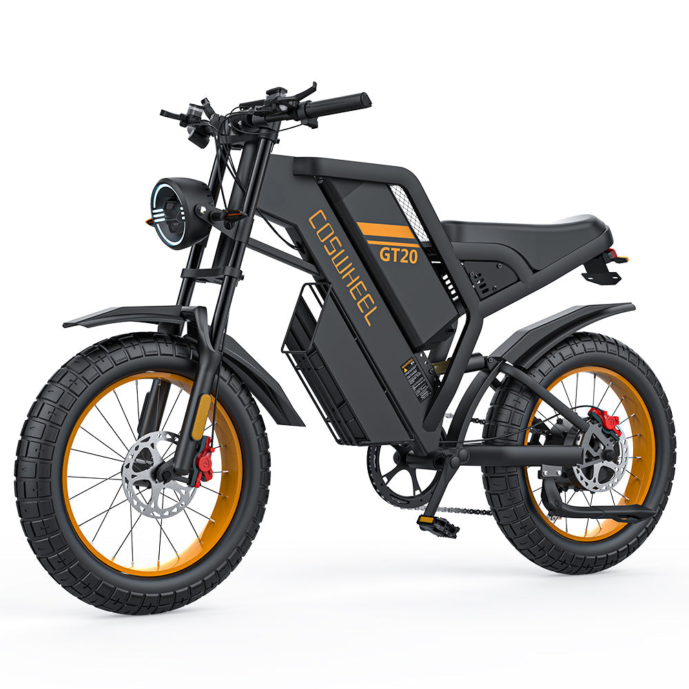 COSWHEEL GT20 20" Electric Motorcycle 1000W Motor 48V 25Ah Battery