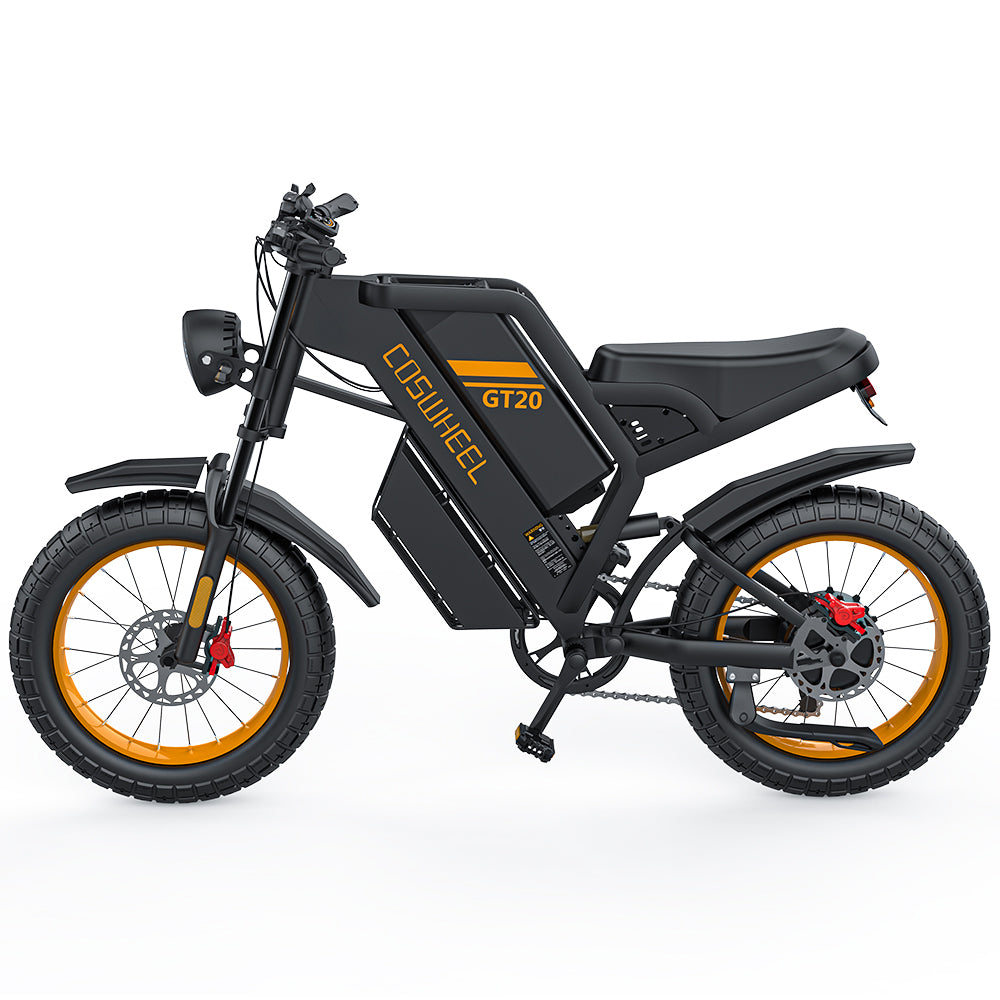 COSWHEEL GT20 20" Electric Motorcycle 1000W Motor 48V 25Ah Battery