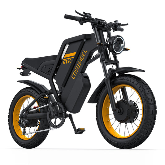 COSWHEEL GT20 PRO 20" Electric Motorcycle 2000W Dual Motor 48V 40Ah Battery