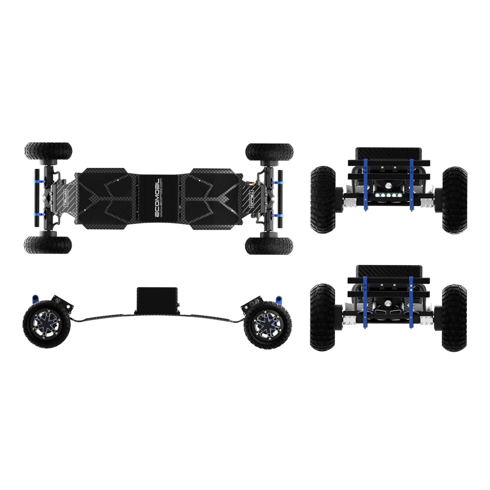 ECOMOBL Telum BA 4WD Electric Skateboard