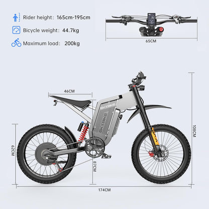 EKXBIKE X21 Max Electric Dirt Bike