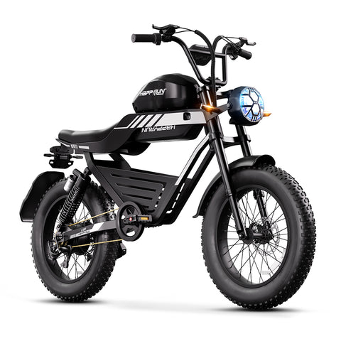 HAPPYRUN G100 Electric Motorcycle 2000W Peak Motor 38Ah Dual Batteries