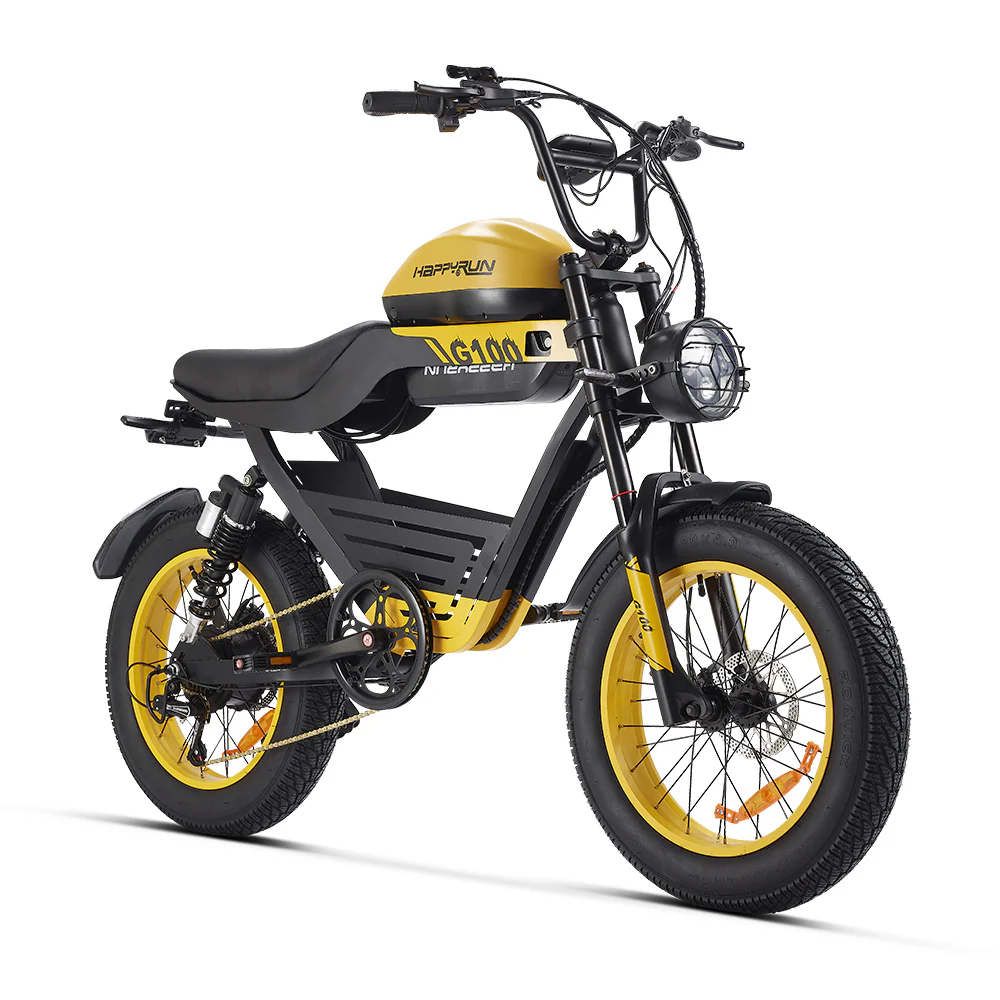 HAPPYRUN G100 Electric Motorcycle 2000W Peak Motor 38Ah Dual Batteries