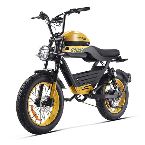 HAPPYRUN G100 Electric Motorcycle 2000W Peak Motor 38Ah Dual Batteries