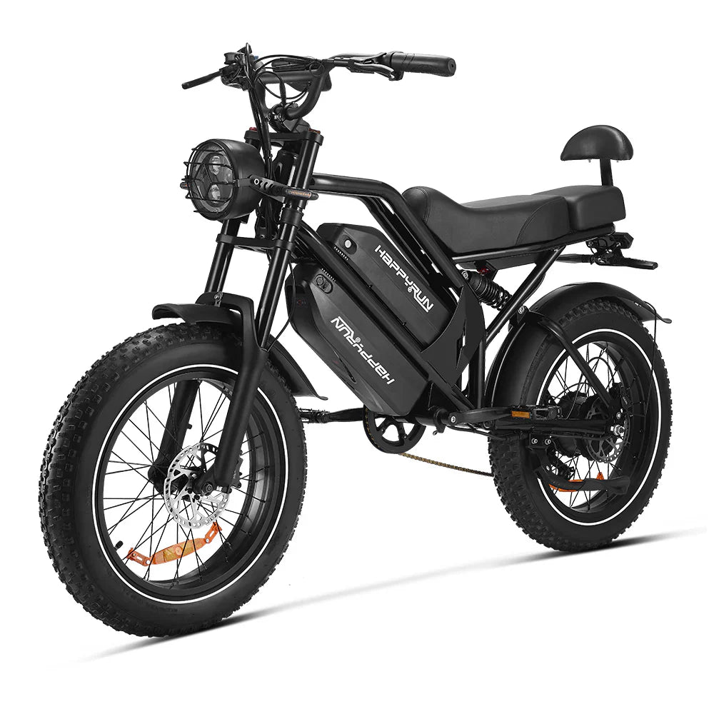 HAPPYRUN G70 20" Electric Cargo Bike 2000W Peak Motor 48V 38Ah Dual Batteries