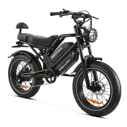 HAPPYRUN G70 20" Electric Cargo Bike 2000W Peak Motor 48V 38Ah Dual Batteries