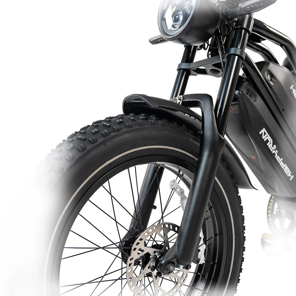 HAPPYRUN G70 20" Electric Cargo Bike 2000W Peak Motor 48V 38Ah Dual Batteries