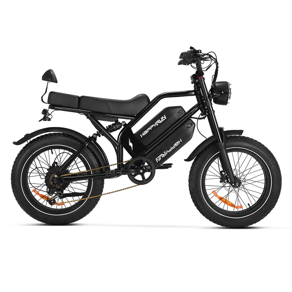 HAPPYRUN G70 20" Electric Cargo Bike 2000W Peak Motor 48V 38Ah Dual Batteries