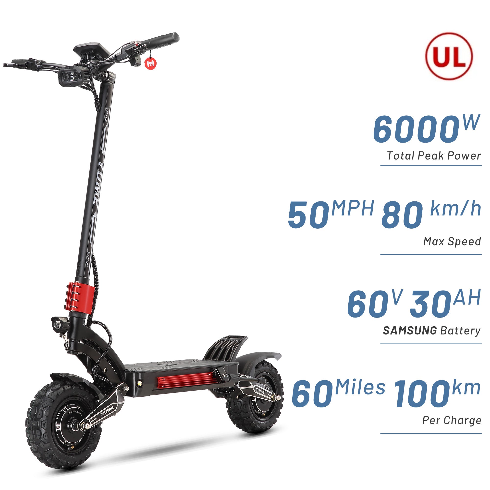 YUME Raptor Off Road Electric Scooter