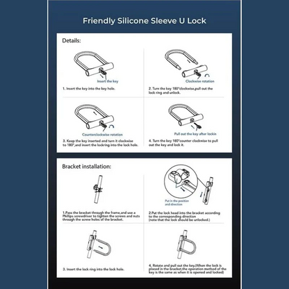 GLEERIDE Electric Bike U Lock