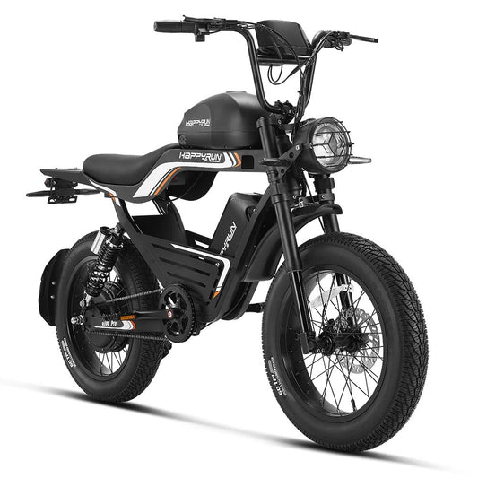HAPPYRUN G100 PRO Electric Motorcycle 6000W Peak Motor 72V 33Ah Dual Batteries